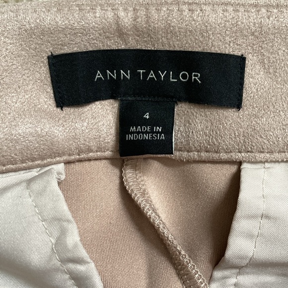 The Faux Suede Side Zip Straight Pant - Ann Taylor (size 4) - Picture 5 of 6